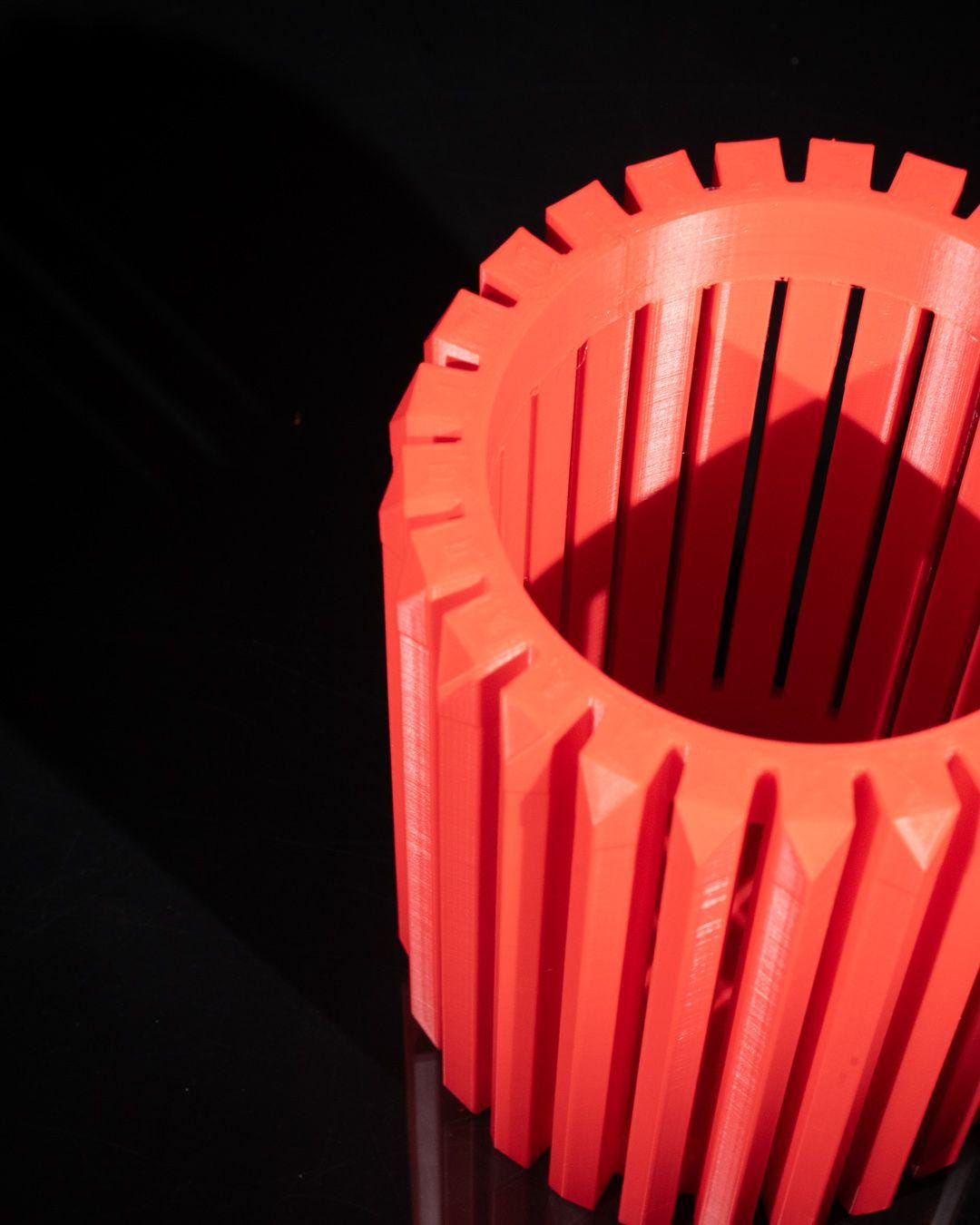 Teris Vase – Vaso geometrico moderno stampato in 3D, arredamento scultoreo contemporaneo per la casa, pezzo d'arredo minimalista