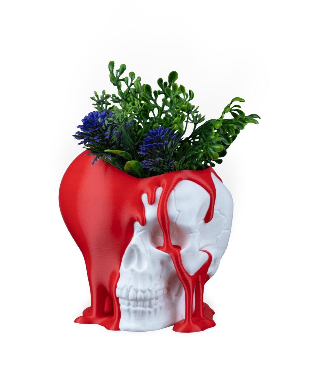 Love Decay Planter – Vaso per piante grasse con teschio gotico stampato in 3D, decorazione per la casa romantica e oscura, regalo inquietante