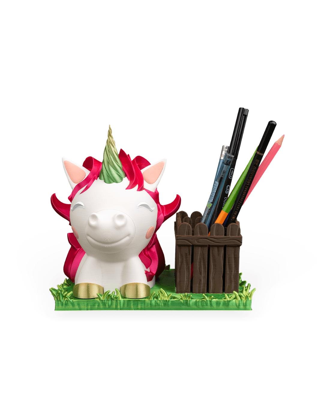 Porta Occhiali e Porta Penne “Ms. Unicorn” – Organizer da Scrivania 3D Kawaii