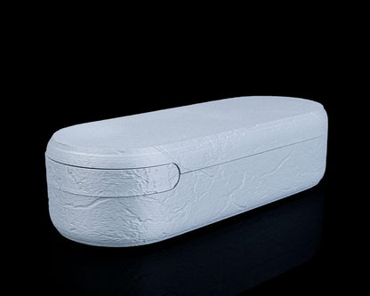 Raw Concrete Kit – Kit scrivania industriale stampato in 3D | Organizer da scrivania con texture in cemento, arredamento rustico minimalista