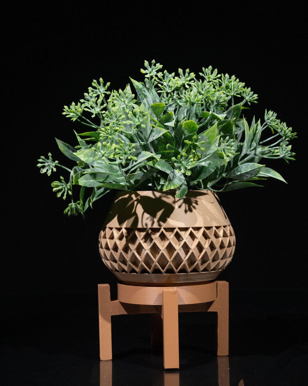 Elson Planter – moderna fioriera geometrica stampata in 3D, arredamento contemporaneo per la casa, vaso per piante grasse e portafiori da interno