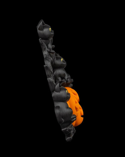 Ghirlanda Cozy Patch – Ghirlanda rustica fatta a mano per porta, decorazione autunnale in stile fattoria, decorazione per porta d'ingresso di Halloween, accento per la casa autunno-inverno