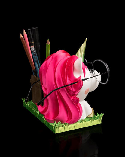 Porta Occhiali e Porta Penne “Ms. Unicorn” – Organizer da Scrivania 3D Kawaii