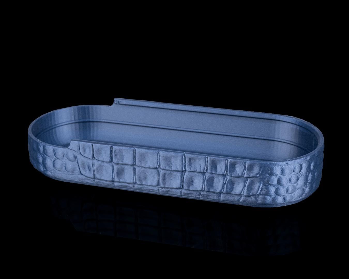 Exotic Croc Kit – Organizer da scrivania stampato in 3D con texture coccodrillo, elegante decorazione per casa/ufficio, set di accessori unico