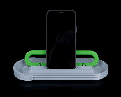 Raw Concrete Kit – Kit scrivania industriale stampato in 3D | Organizer da scrivania con texture in cemento, arredamento rustico minimalista