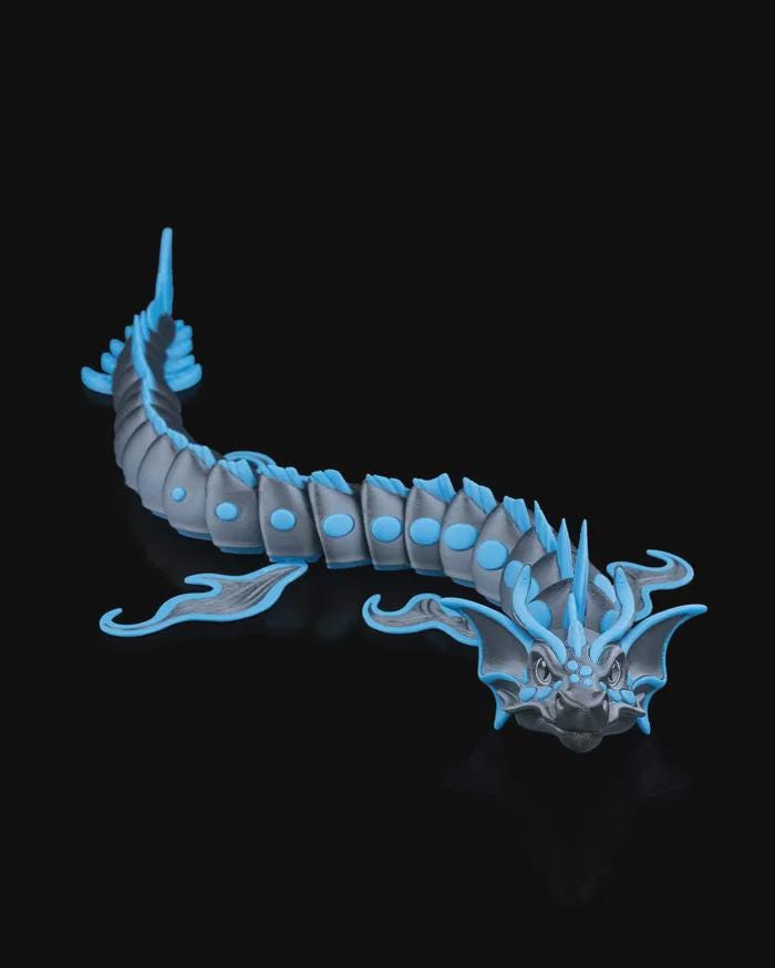 Dragonation Collection – Collezione Fantasy di Draghi 3D Stampati, Collezionabili e Flessibili