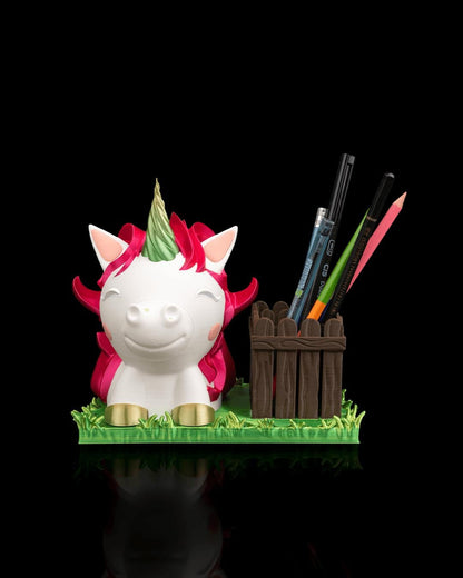 Porta Occhiali e Porta Penne “Ms. Unicorn” – Organizer da Scrivania 3D Kawaii