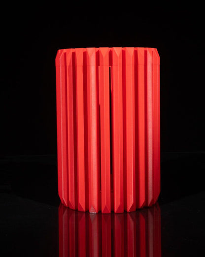 Teris Vase – Vaso geometrico moderno stampato in 3D, arredamento scultoreo contemporaneo per la casa, pezzo d'arredo minimalista