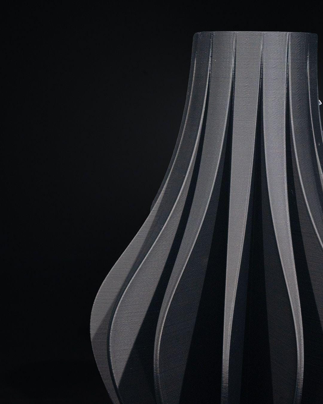 Zolara Vase – Vaso decorativo moderno stampato in 3D | Decorazione scultorea per la casa, pezzo d'arredo minimalista