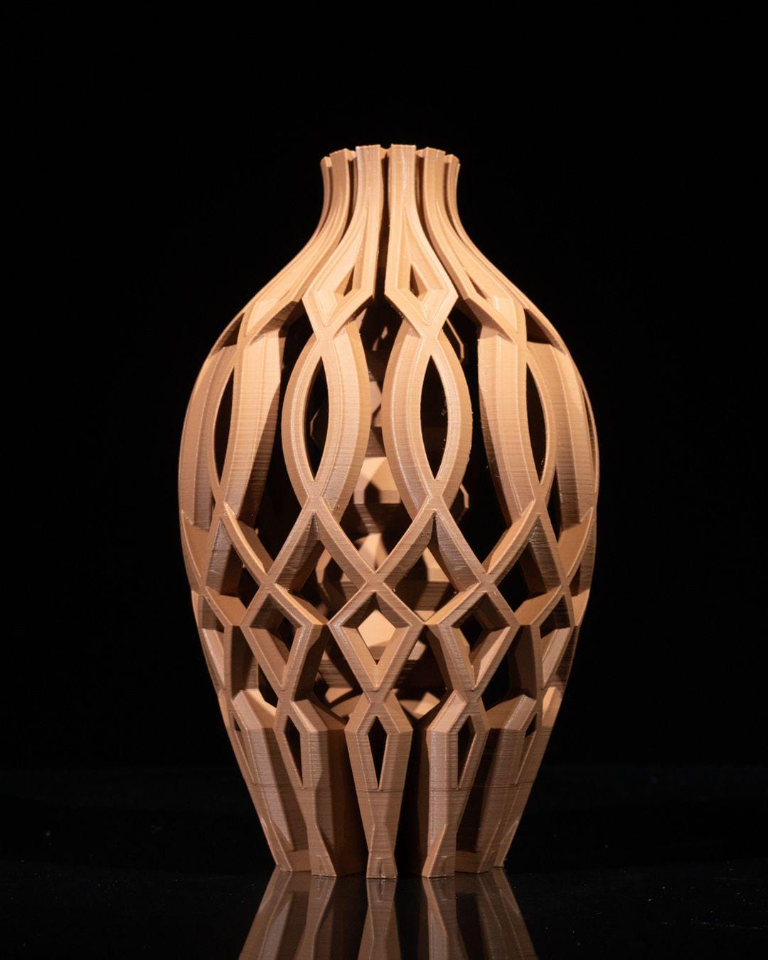 Vista Vase – Vaso decorativo moderno stampato in 3D | Elemento decorativo geometrico per la casa, design scultoreo