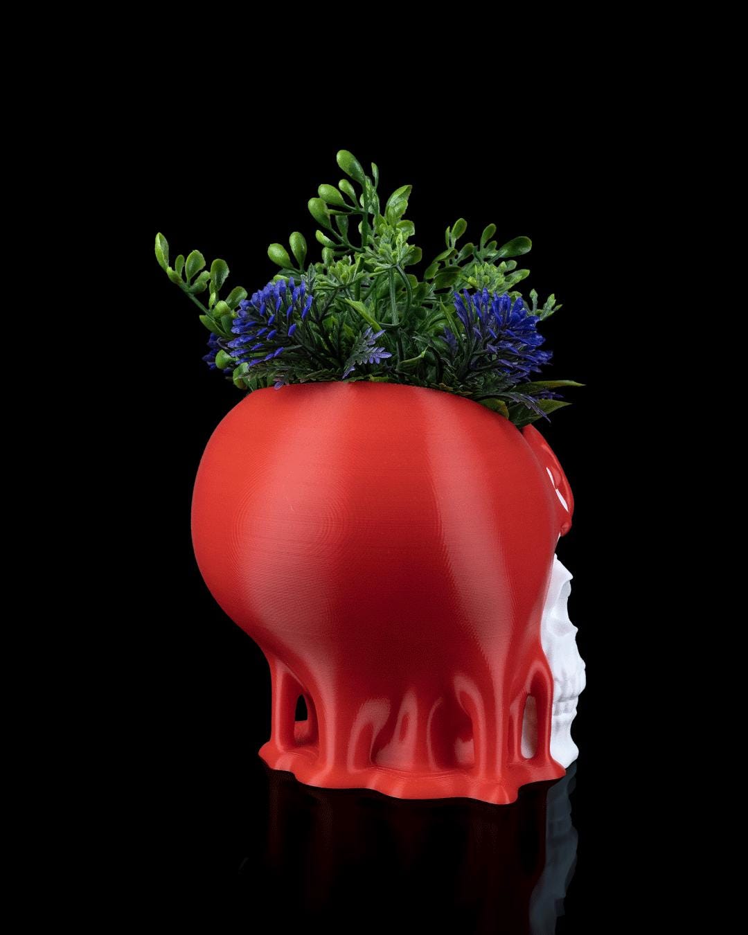 Love Decay Planter – Vaso per piante grasse con teschio gotico stampato in 3D, decorazione per la casa romantica e oscura, regalo inquietante