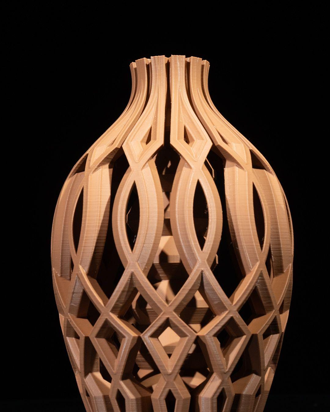 Vista Vase – Vaso decorativo moderno stampato in 3D | Elemento decorativo geometrico per la casa, design scultoreo