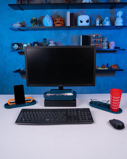 Linear Slat Kit – Set di organizer a doghe stampato in 3D, moderno e minimalista, per scrivania e vanità, eleganti accessori per la decorazione della casa