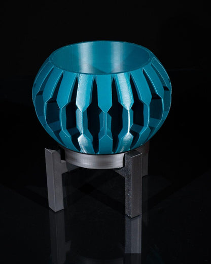 Gervi Planter – Moderna fioriera geometrica stampata in 3D con supporto e drenaggio, arredamento contemporaneo per la casa, vaso per piante grasse