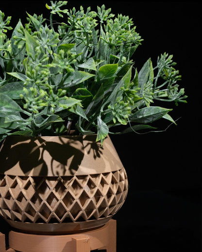 Elson Planter – moderna fioriera geometrica stampata in 3D, arredamento contemporaneo per la casa, vaso per piante grasse e portafiori da interno