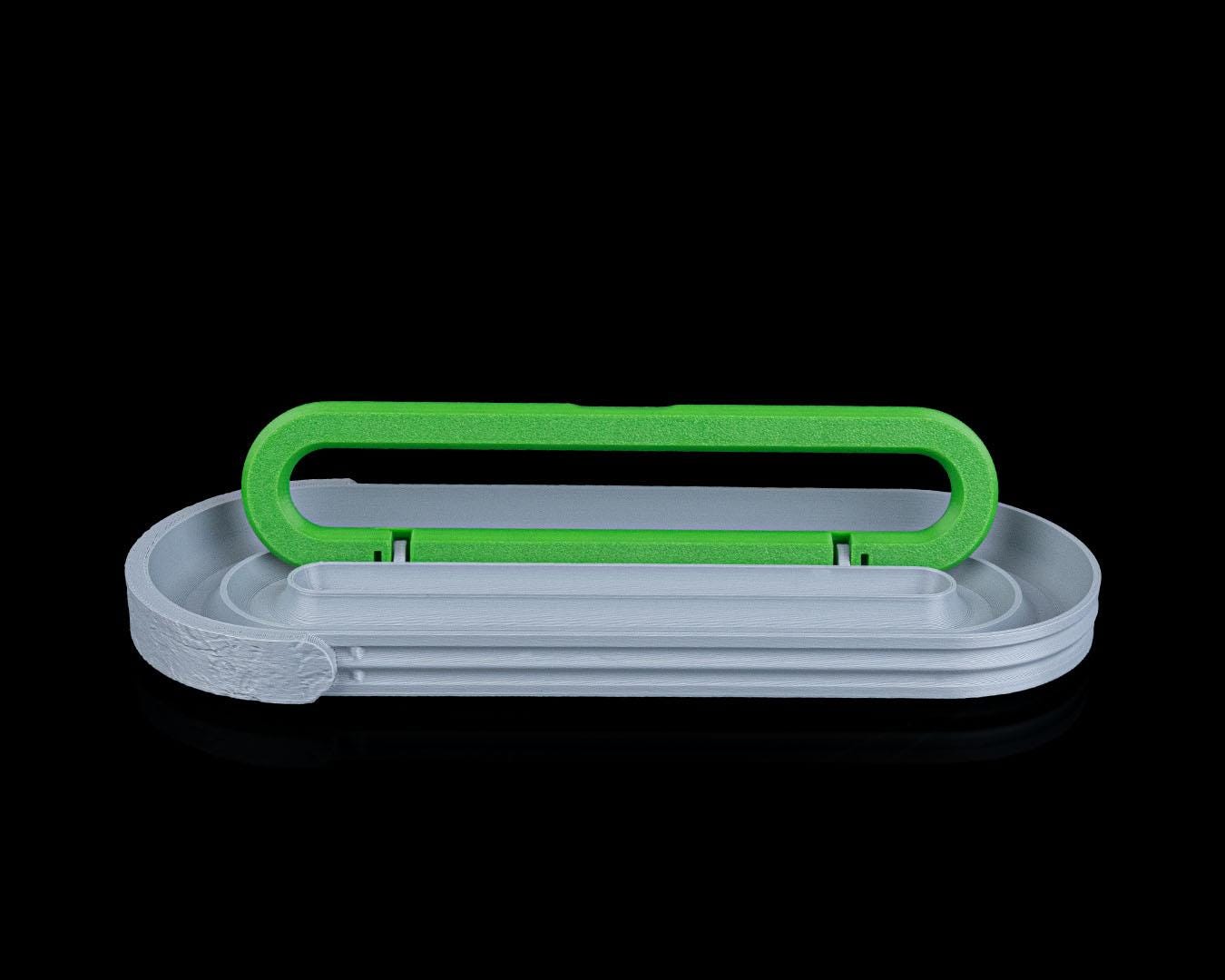 Raw Concrete Kit – Kit scrivania industriale stampato in 3D | Organizer da scrivania con texture in cemento, arredamento rustico minimalista