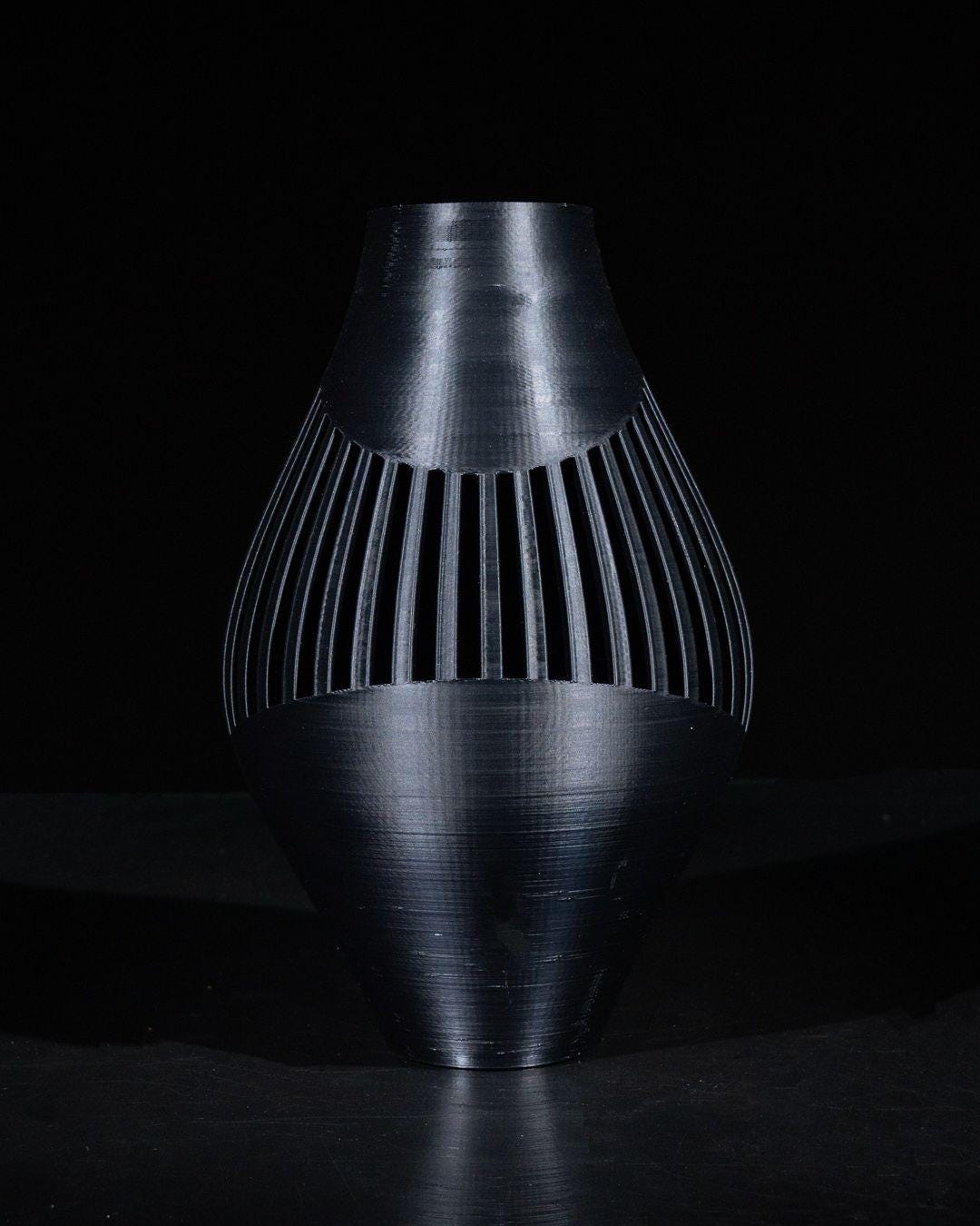 Rinex Vase – Elegante vaso geometrico stampato in 3D, moderno elemento decorativo per la casa, pezzo scultoreo architettonico