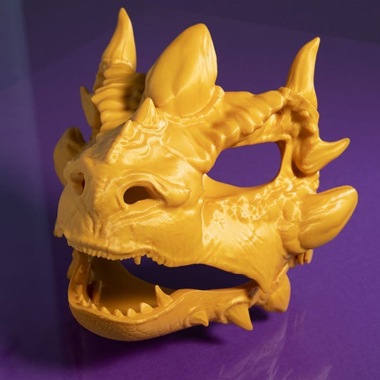 Maschera di Drago - File STL per Stampante 3D - Costume Unico e Personalizzabile per Cosplay e Feste
