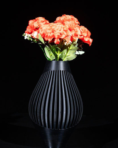 Rinex Vase – Elegante vaso geometrico stampato in 3D, moderno elemento decorativo per la casa, pezzo scultoreo architettonico