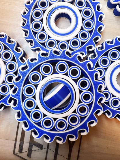 Fidget Planetario Giroscopico Grande Onda - Completamente stampato in 3D