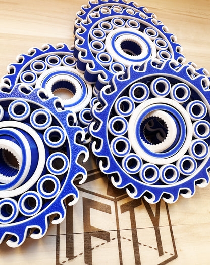 Fidget Planetario Giroscopico Grande Onda - Completamente stampato in 3D