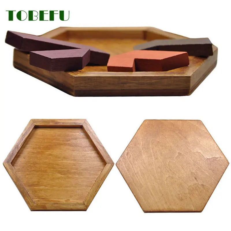 Puzzle di forme geometriche in legno, rompicapo per bambini, giocattoli in legno non tossici per bambini, educativi