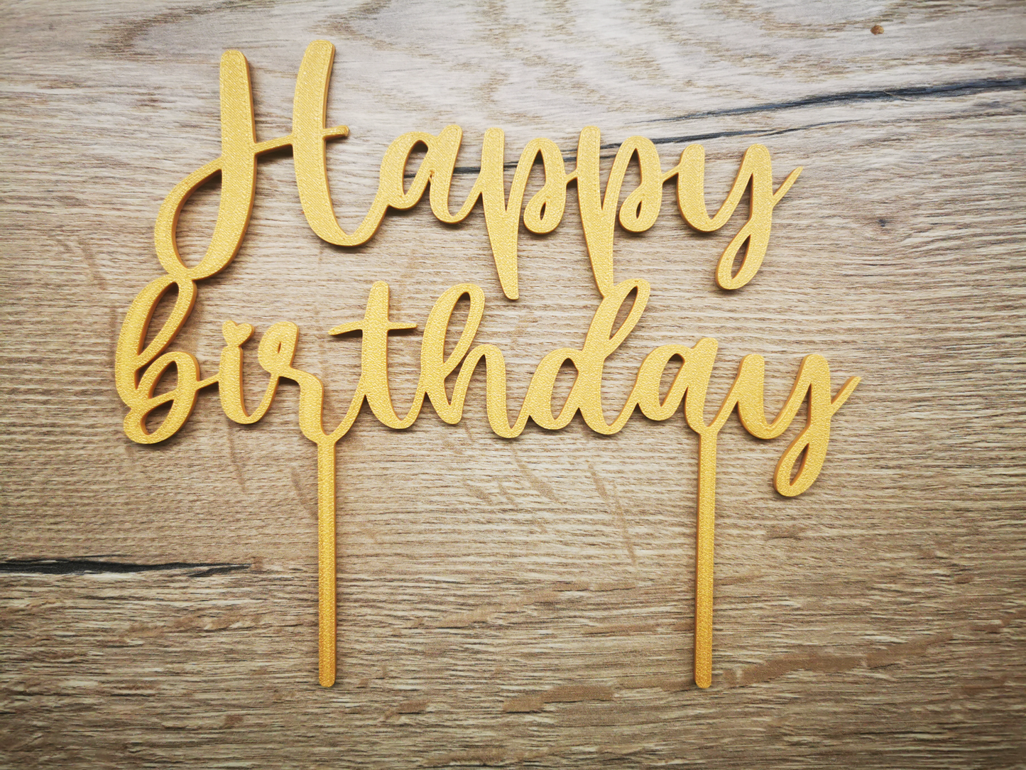 Cake Topper “Happy Birthday” – Decorazione per Torta di Compleanno