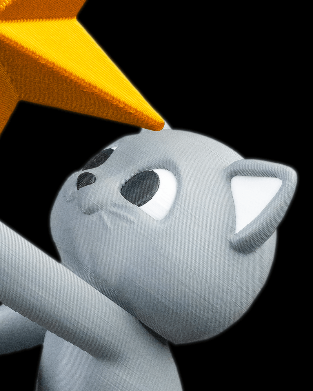 Dolce Gatto Puntale per l'albero di Natale – Stampato in 3D perfetto per il Natale