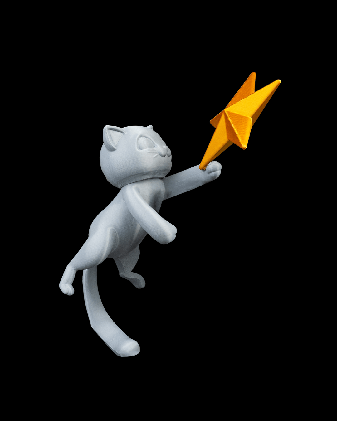 Dolce Gatto Puntale per l'albero di Natale – Stampato in 3D perfetto per il Natale