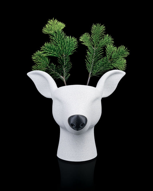 Vaso Rudolph stampato in 3D – Vaso da interni per fiori finti