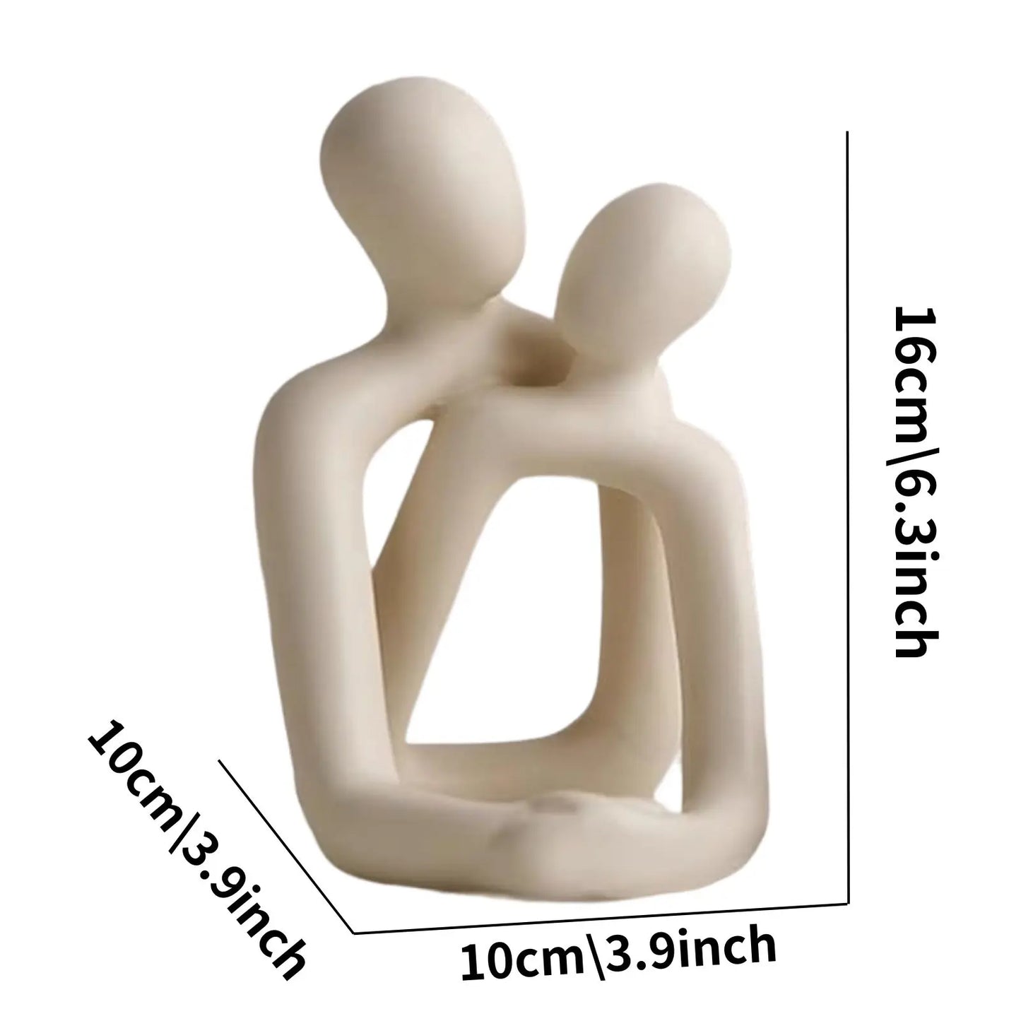 Statua in resina "Gli Innamorati" - Decorazione moderna porta oggetti