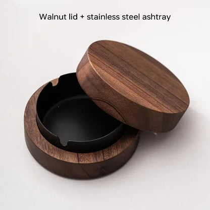 Posacenere in Legno con Coperchio – Design Elegante e Funzionale per Casa