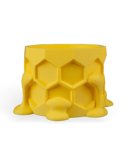Honeycomb Planter – Vaso a nido d'ape stampato in 3D, design a forma di miele che gocciola, moderno vaso da interni
