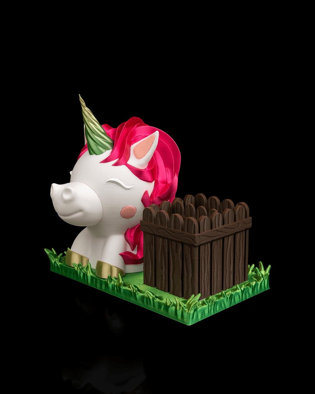 Porta Occhiali e Porta Penne “Ms. Unicorn” – Organizer da Scrivania 3D Kawaii
