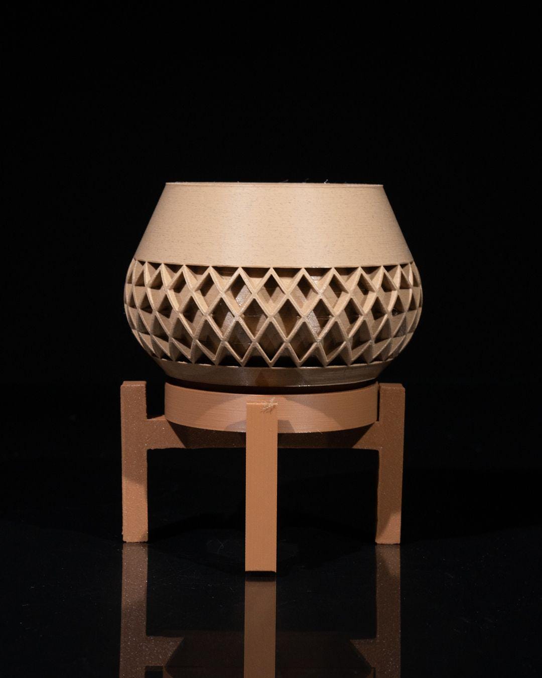 Elson Planter – moderna fioriera geometrica stampata in 3D, arredamento contemporaneo per la casa, vaso per piante grasse e portafiori da interno