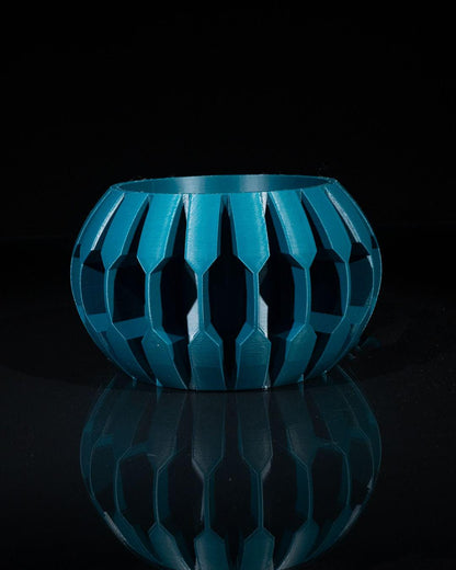 Gervi Planter – Moderna fioriera geometrica stampata in 3D con supporto e drenaggio, arredamento contemporaneo per la casa, vaso per piante grasse