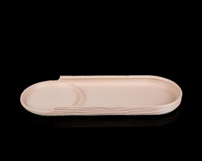 Organizer da Scrivania “Natural Timber Kit” – Set Accessori in Stile Legno per Ufficio e Casa
