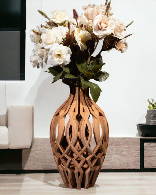 Vista Vase – Vaso decorativo moderno stampato in 3D | Elemento decorativo geometrico per la casa, design scultoreo