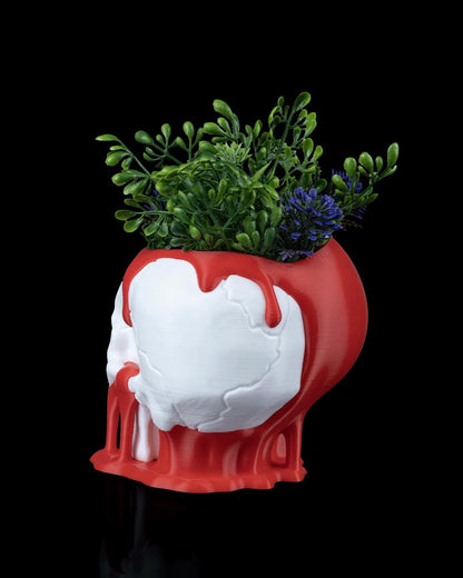 Love Decay Planter – Vaso per piante grasse con teschio gotico stampato in 3D, decorazione per la casa romantica e oscura, regalo inquietante