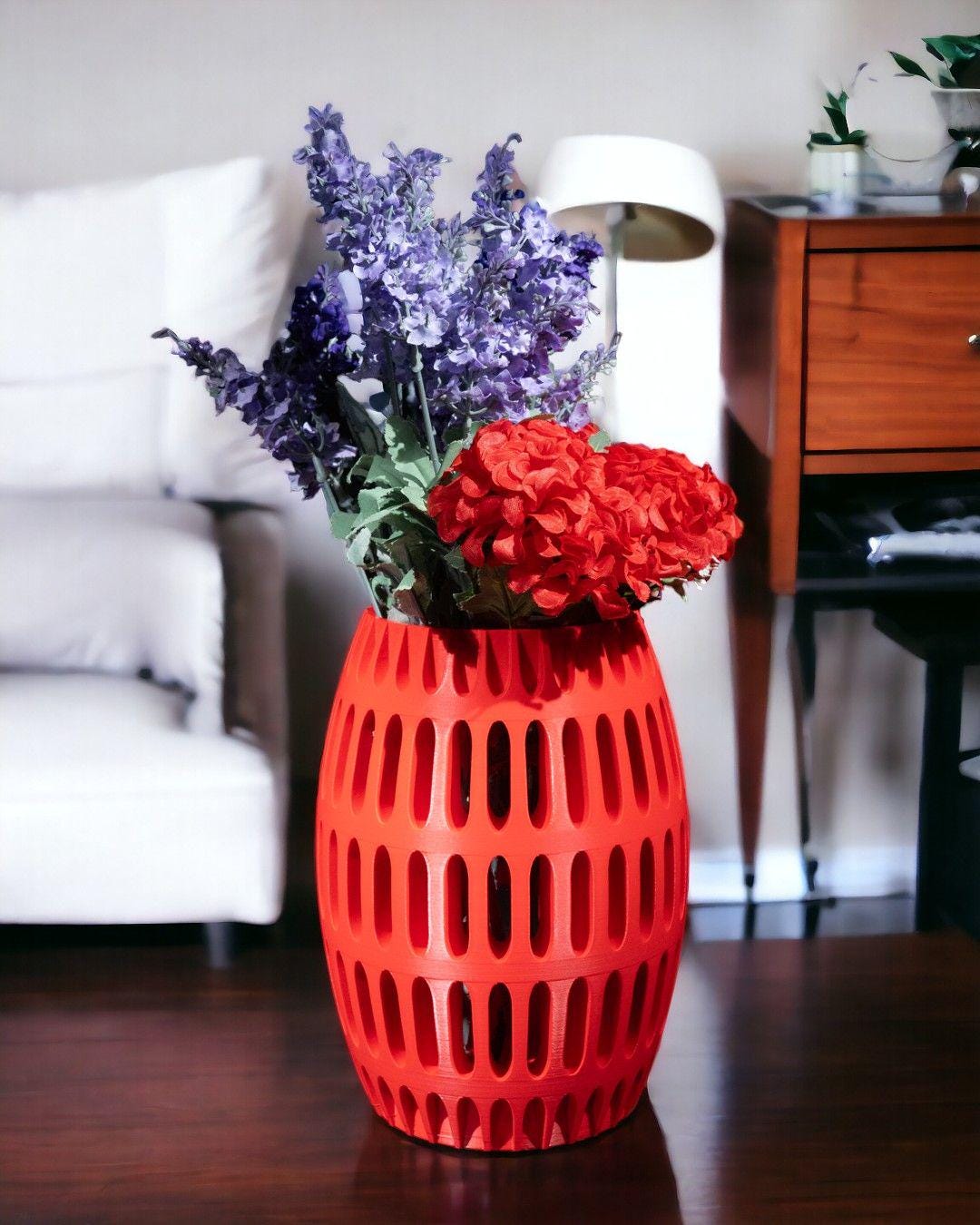 Havas Vase – Vaso geometrico moderno stampato in 3D, arredamento contemporaneo per la casa e pezzo decorativo scultoreo