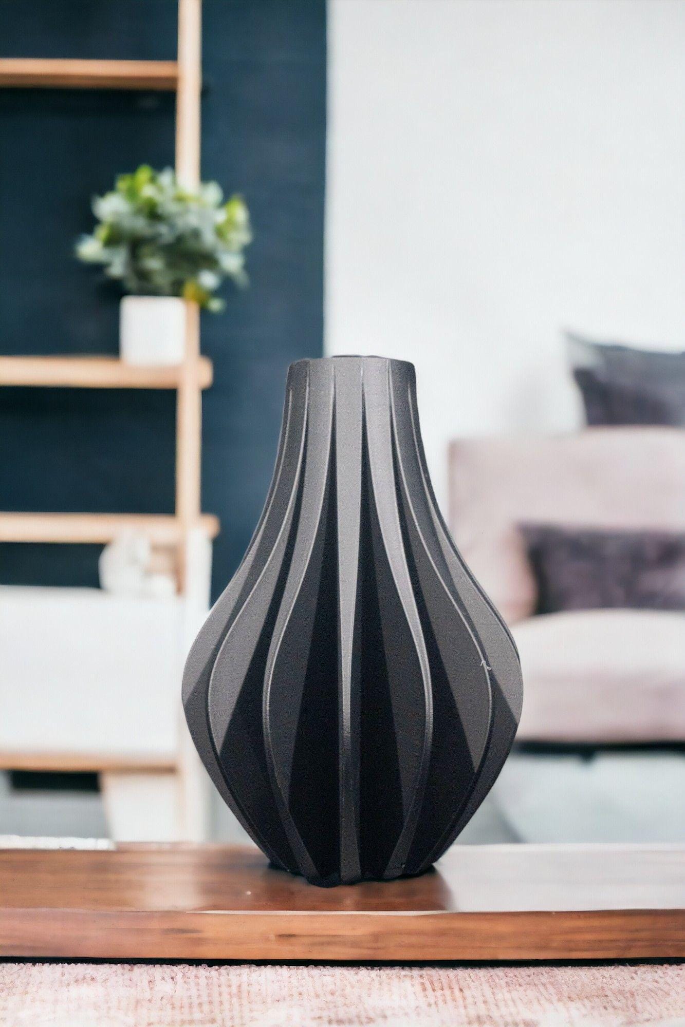 Zolara Vase – Vaso decorativo moderno stampato in 3D | Decorazione scultorea per la casa, pezzo d'arredo minimalista