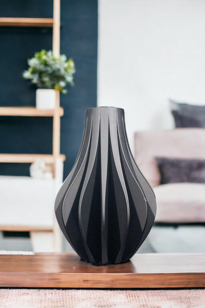 Zolara Vase – Vaso decorativo moderno stampato in 3D | Decorazione scultorea per la casa, pezzo d'arredo minimalista