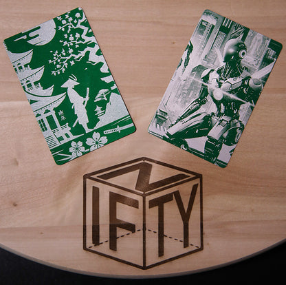 Card in alluminio con foto personalizzata - Incisa a Laser