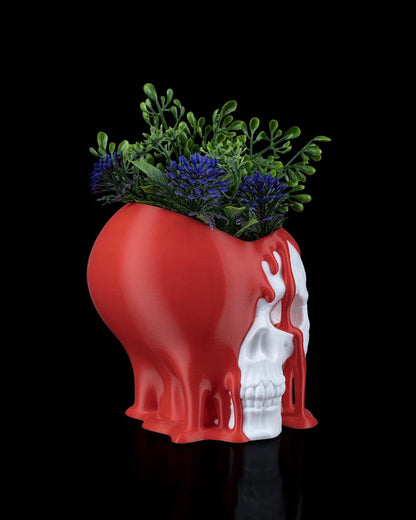 Love Decay Planter – Vaso per piante grasse con teschio gotico stampato in 3D, decorazione per la casa romantica e oscura, regalo inquietante