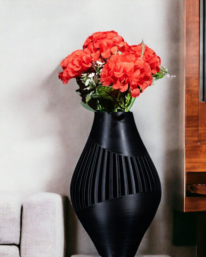 Rinex Vase – Elegante vaso geometrico stampato in 3D, moderno elemento decorativo per la casa, pezzo scultoreo architettonico