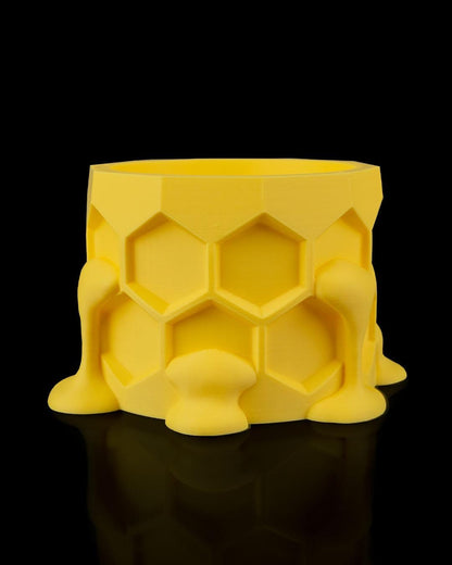 Honeycomb Planter – Vaso a nido d'ape stampato in 3D, design a forma di miele che gocciola, moderno vaso da interni