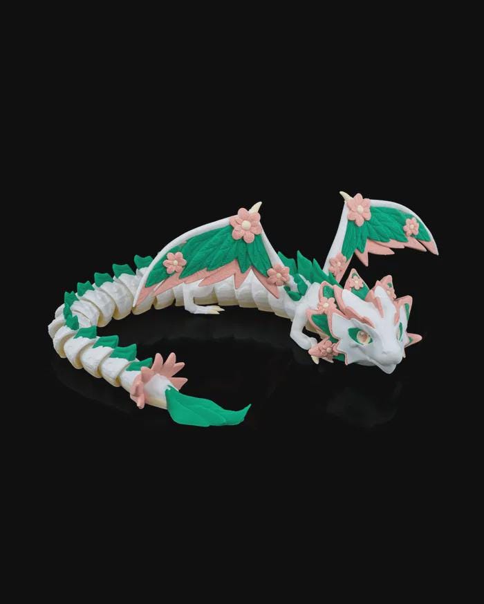 Dragonation Collection – Collezione Fantasy di Draghi 3D Stampati, Collezionabili e Flessibili