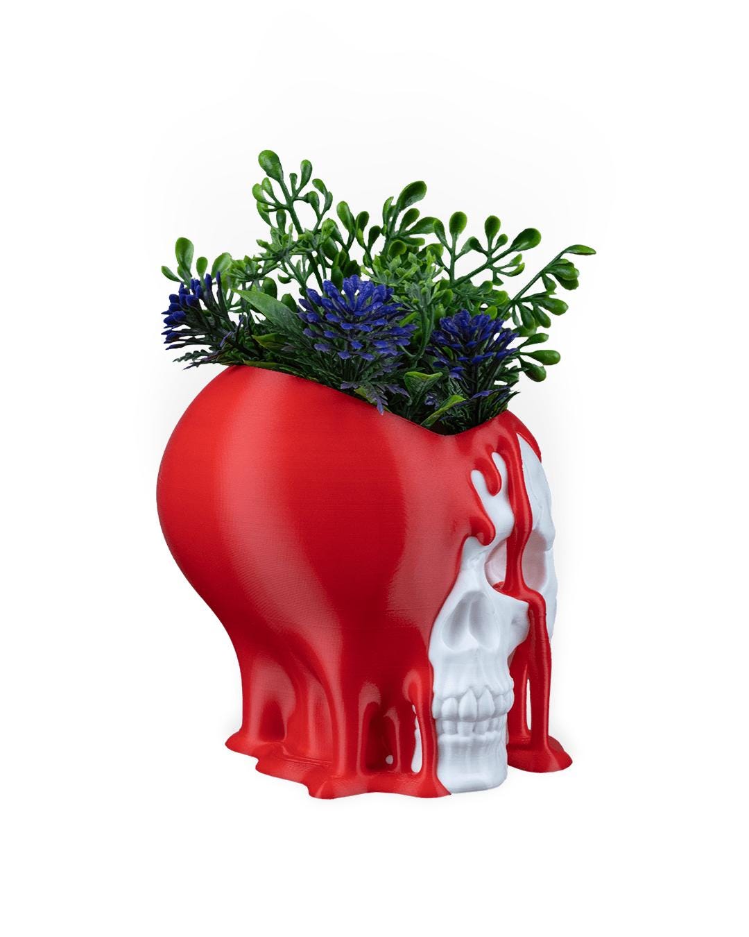 Love Decay Planter – Vaso per piante grasse con teschio gotico stampato in 3D, decorazione per la casa romantica e oscura, regalo inquietante
