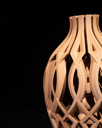 Vista Vase – Vaso decorativo moderno stampato in 3D | Elemento decorativo geometrico per la casa, design scultoreo
