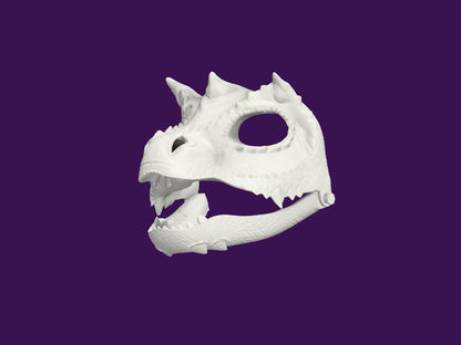 Maschera di Dinosauro - File STL per Stampante 3D - Costume Unico e Personalizzabile per Cosplay e Feste